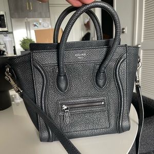 NANO LUGGAGE BAG IN DRUMMED CALFSKIN
BLACK